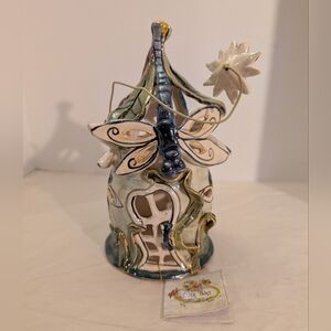 Blue Sky Clayworks Heather Goldminc 2003 Ceramic Dragonfly House